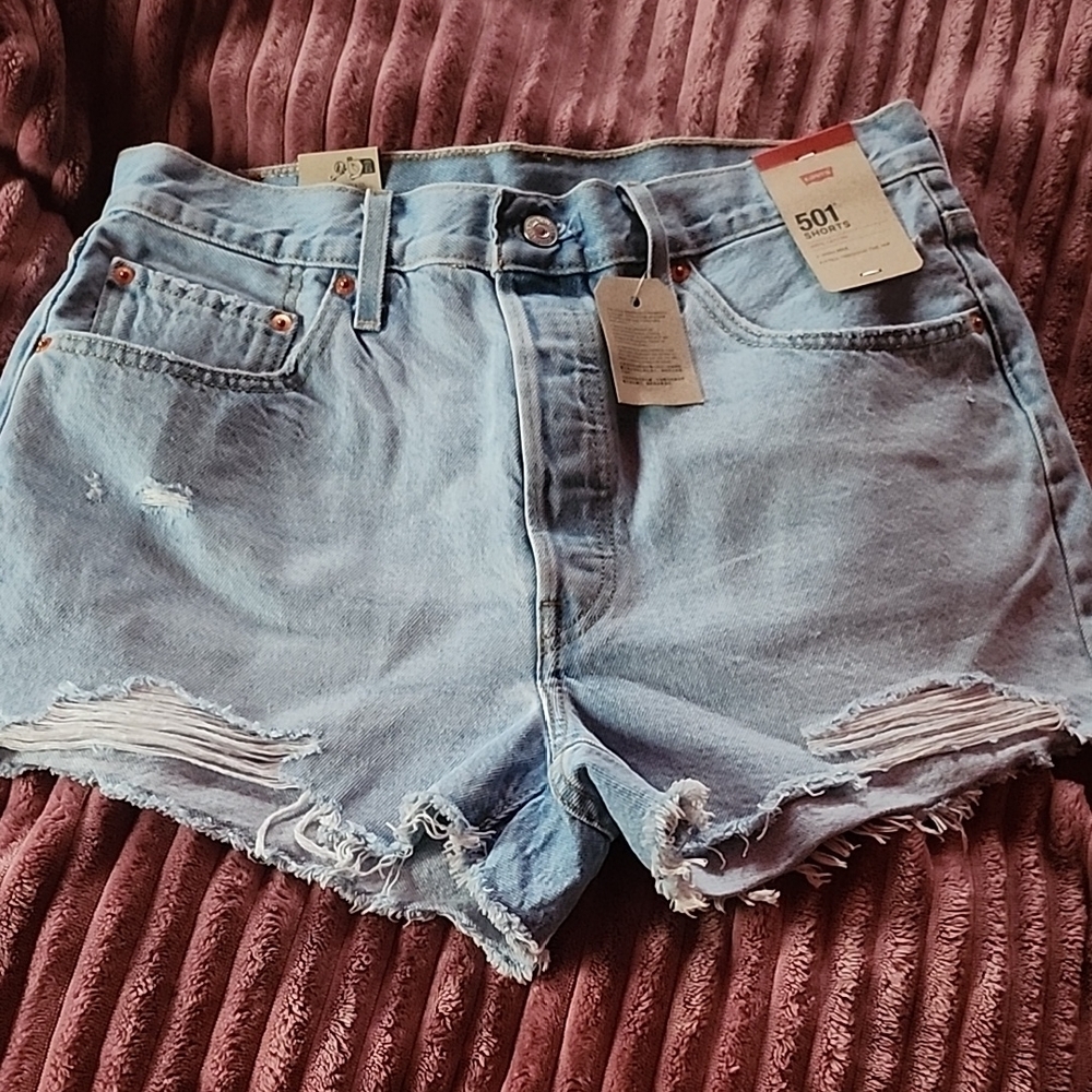 Women's LEVI'S Denim Shorts Size 32 (US 14 M) Ojai Top
